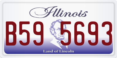 IL license plate B595693