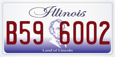 IL license plate B596002
