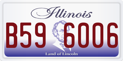 IL license plate B596006