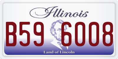 IL license plate B596008