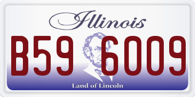 IL license plate B596009