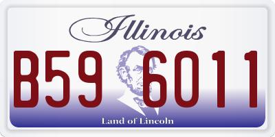 IL license plate B596011