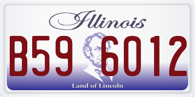 IL license plate B596012