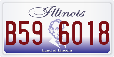 IL license plate B596018