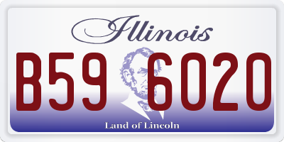 IL license plate B596020