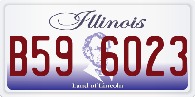 IL license plate B596023