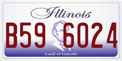 IL license plate B596024