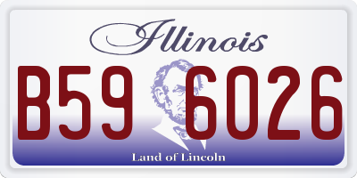 IL license plate B596026