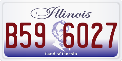 IL license plate B596027
