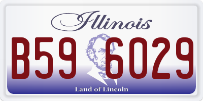 IL license plate B596029