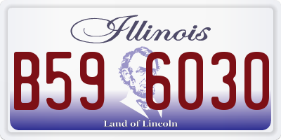 IL license plate B596030