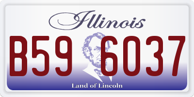 IL license plate B596037