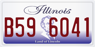 IL license plate B596041