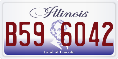 IL license plate B596042
