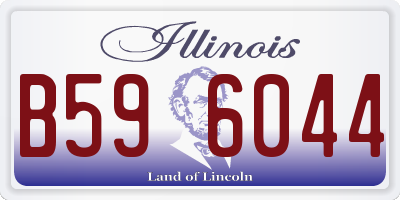IL license plate B596044