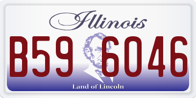 IL license plate B596046