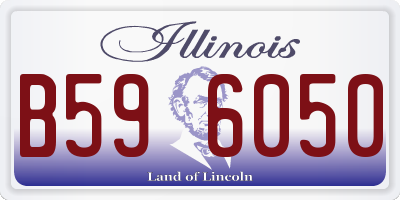 IL license plate B596050