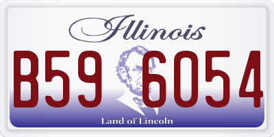 IL license plate B596054