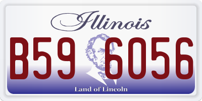 IL license plate B596056