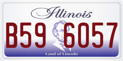 IL license plate B596057