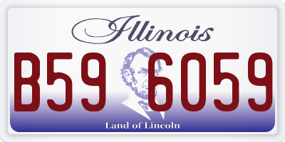 IL license plate B596059