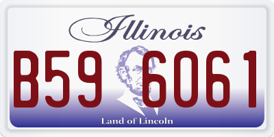 IL license plate B596061