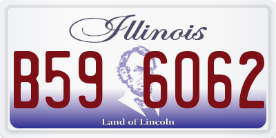 IL license plate B596062