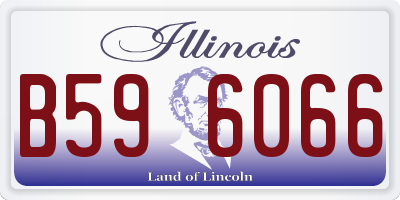 IL license plate B596066