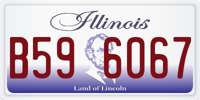 IL license plate B596067