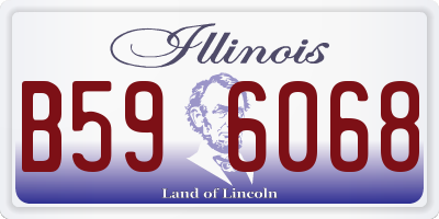 IL license plate B596068
