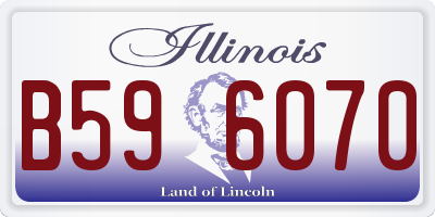 IL license plate B596070