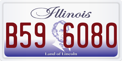 IL license plate B596080