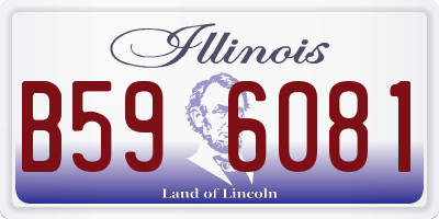 IL license plate B596081