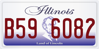 IL license plate B596082