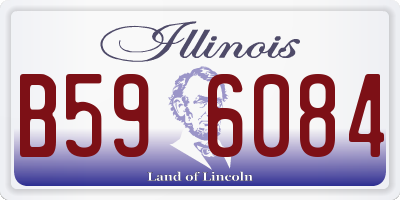IL license plate B596084