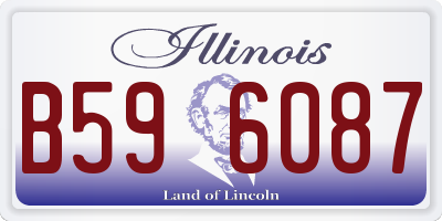 IL license plate B596087