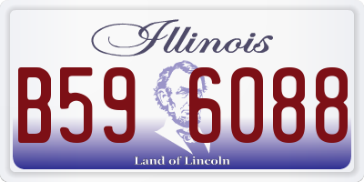 IL license plate B596088
