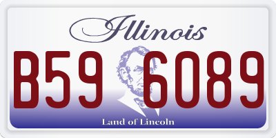 IL license plate B596089