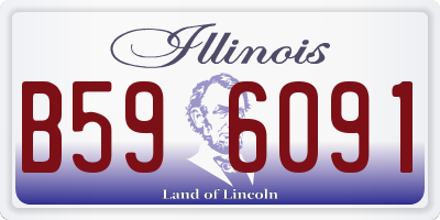 IL license plate B596091