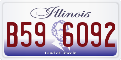 IL license plate B596092