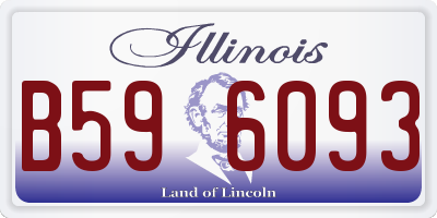 IL license plate B596093