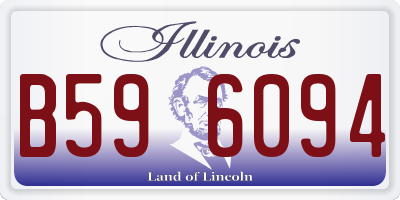 IL license plate B596094