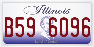 IL license plate B596096