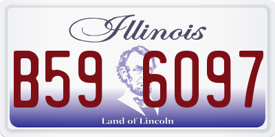 IL license plate B596097