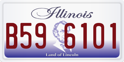 IL license plate B596101