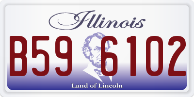 IL license plate B596102