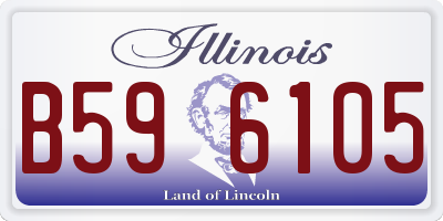 IL license plate B596105