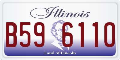 IL license plate B596110