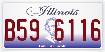IL license plate B596116