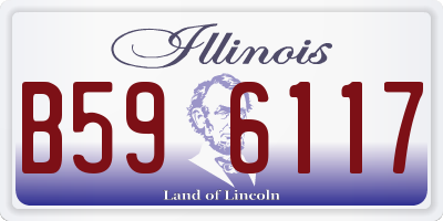 IL license plate B596117